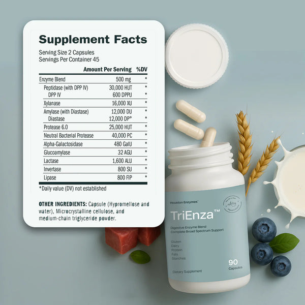 TriEnza Digestive Enzymes Capsules | Aspire Nutrition