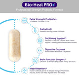 Bio-Heal Pro+ 6-in-1 Probiotic Capsules (Professional Strength Probiotic)