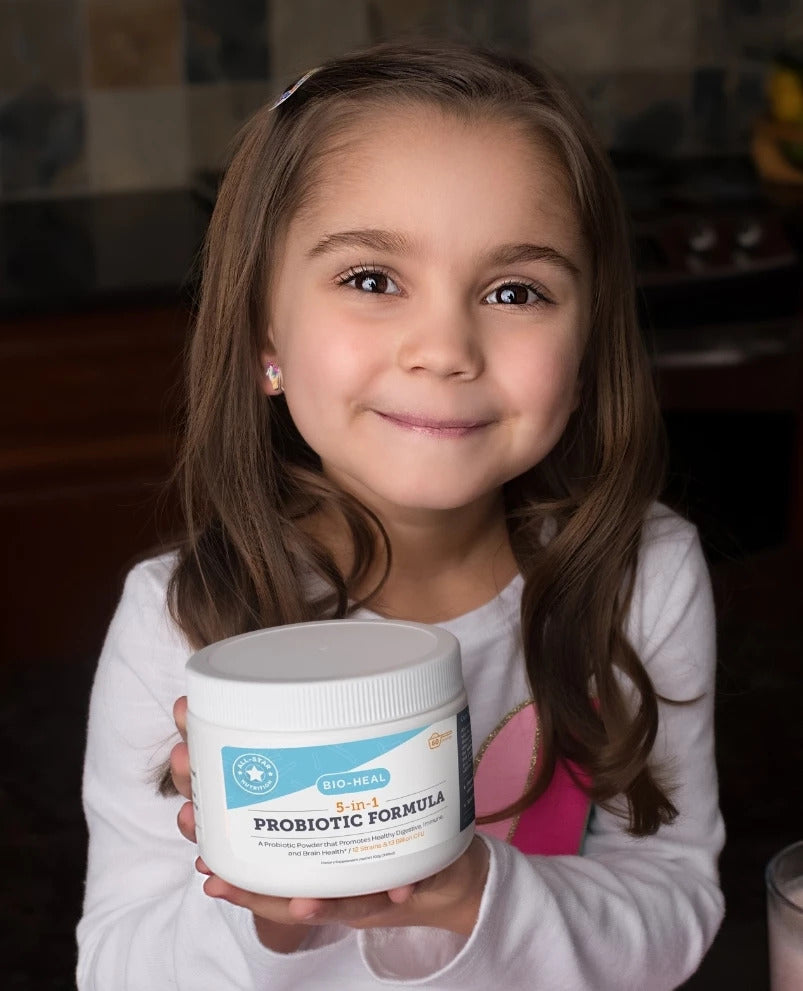 Child with Aspire Nutrition supplement powder