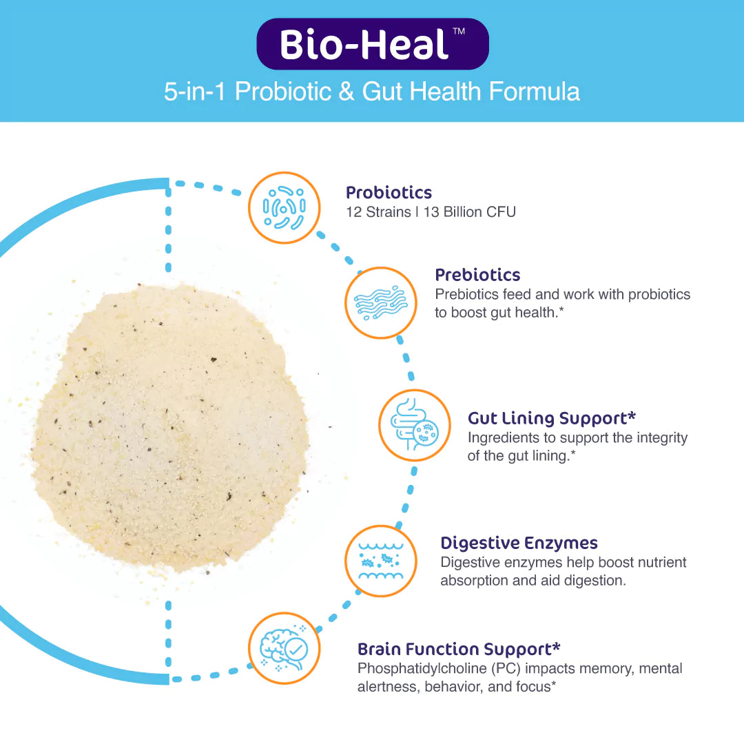 Bio-Heal 5-In-1 Probiotic Powder Formula