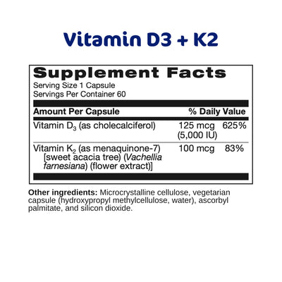 Vitamin D3 + K2